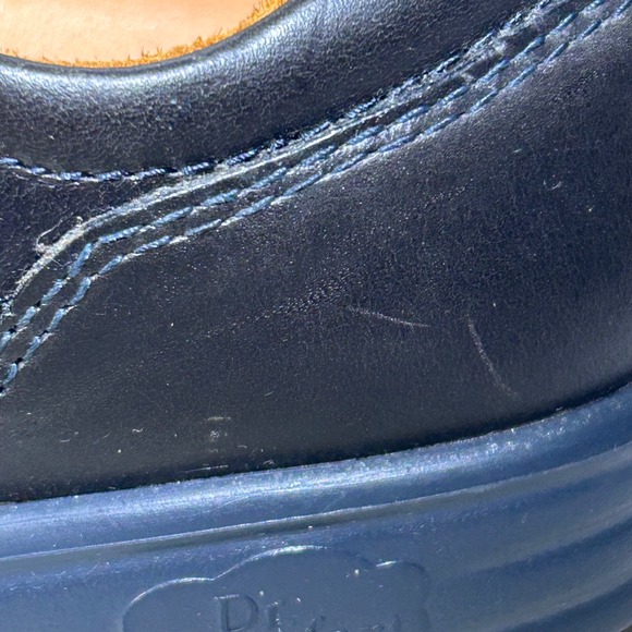 Dr Comfort Annie Womens Navy Leather Lycra Hook and Loop Comfort Shoes Size 6.5W - Picture 5 of 12